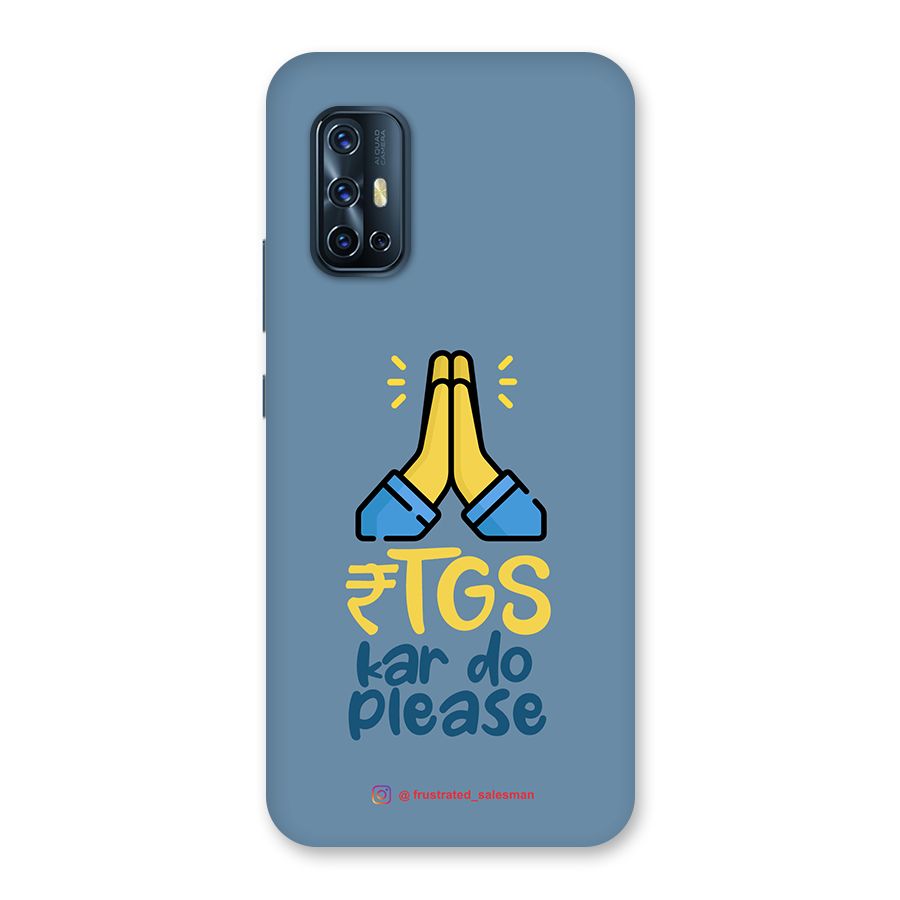 RTGS Kar Do Please SteelBlue Back Case for Vivo V17