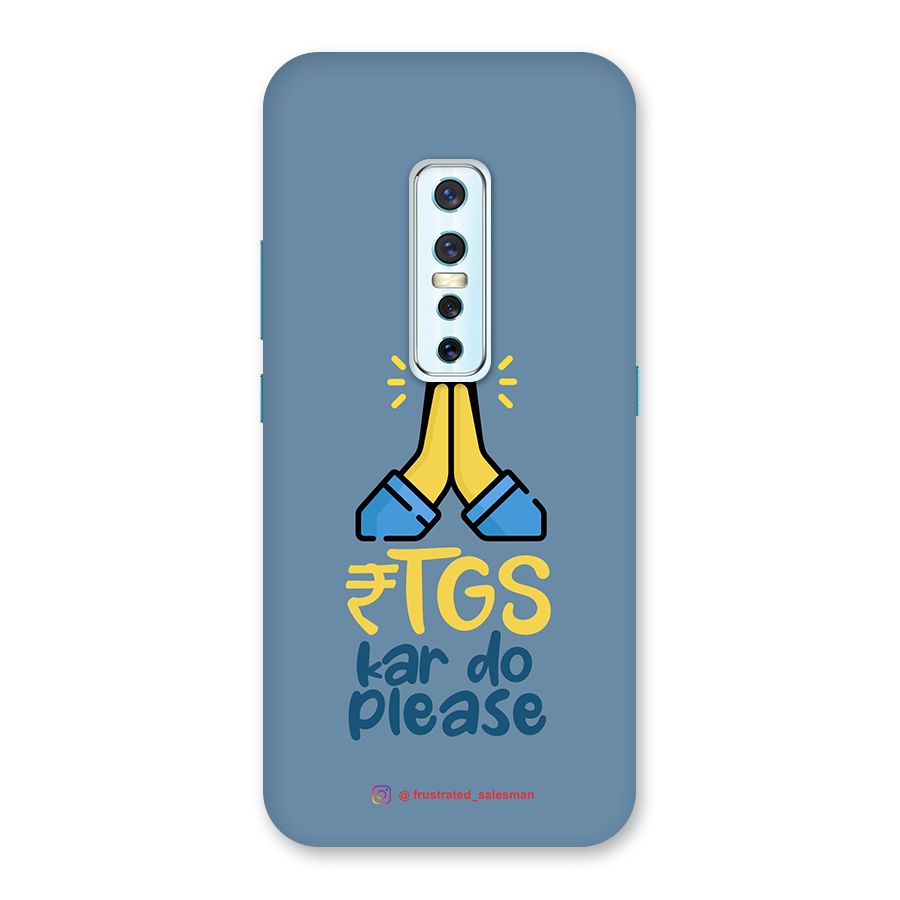 RTGS Kar Do Please SteelBlue Back Case for Vivo V17 Pro