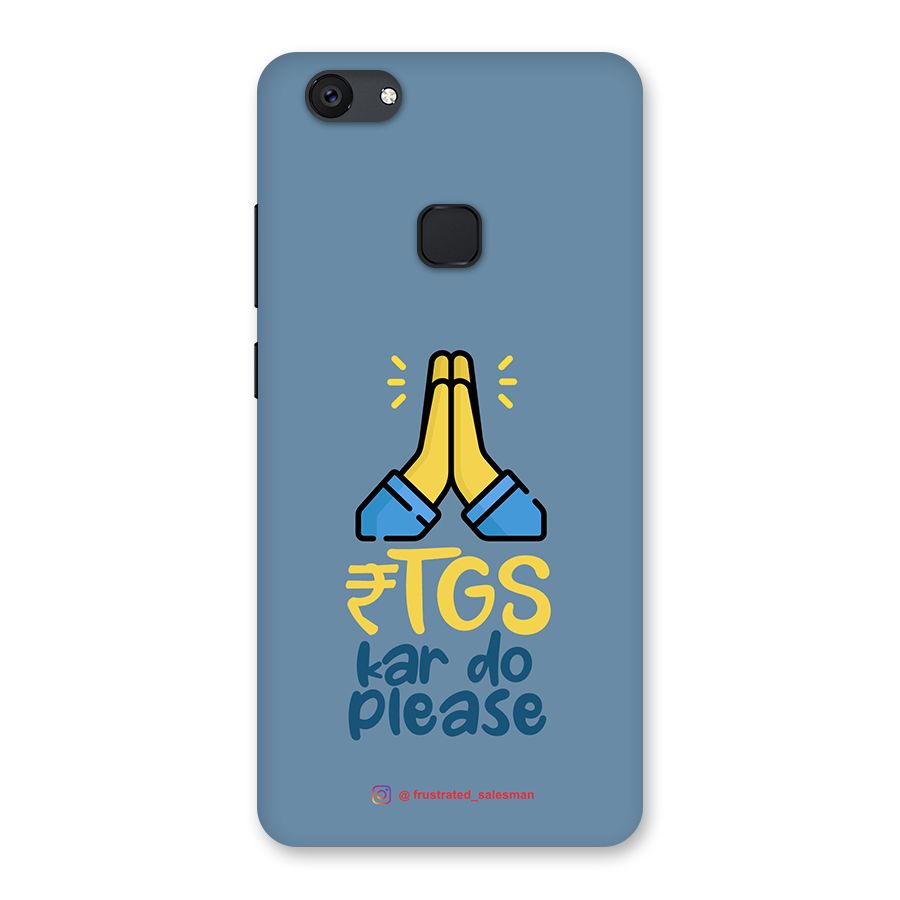 RTGS Kar Do Please SteelBlue Back Case for Vivo V7 Plus