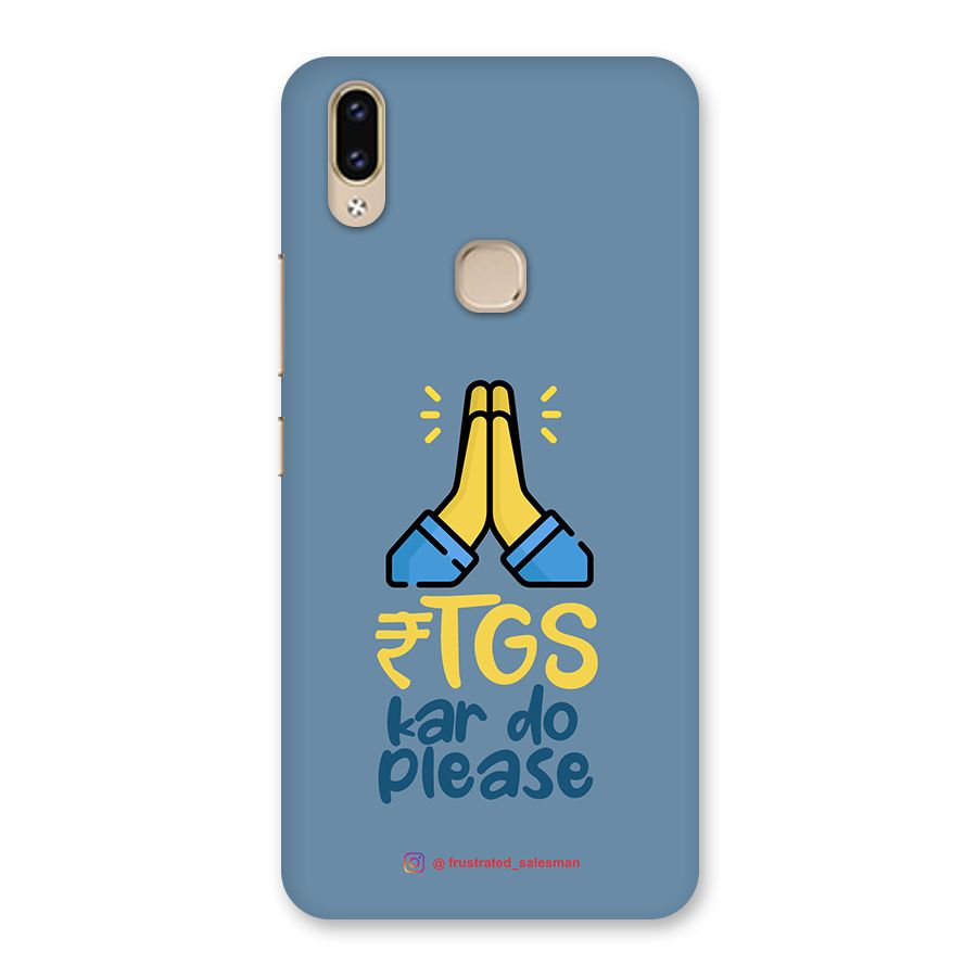 RTGS Kar Do Please SteelBlue Back Case for Vivo V9 Youth