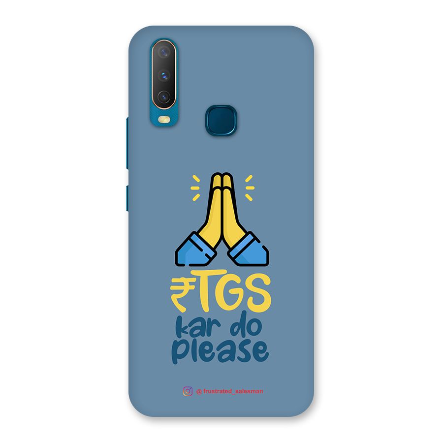 RTGS Kar Do Please SteelBlue Back Case for Vivo Y11