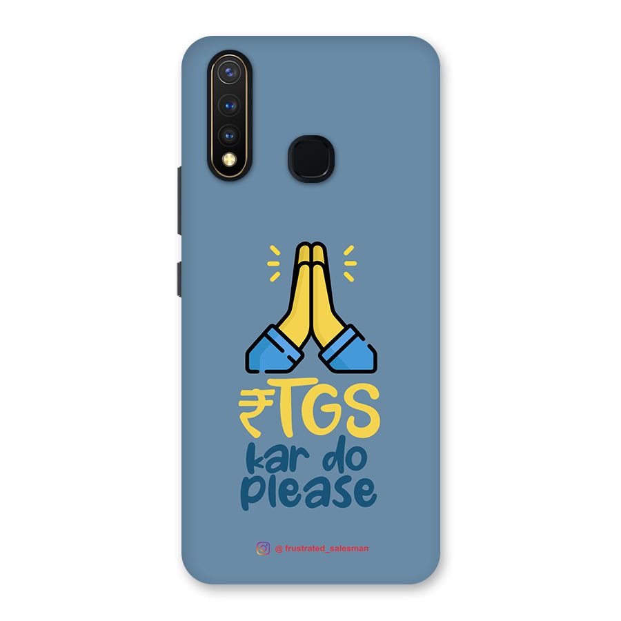 RTGS Kar Do Please SteelBlue Back Case for Vivo Y19