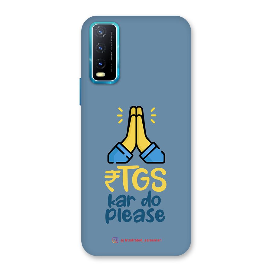 RTGS Kar Do Please SteelBlue Back Case for Vivo Y20G