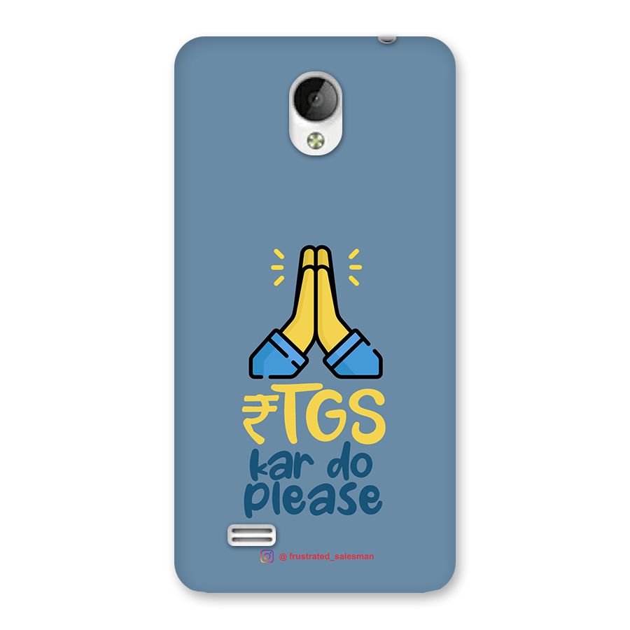 RTGS Kar Do Please SteelBlue Back Case for Vivo Y21