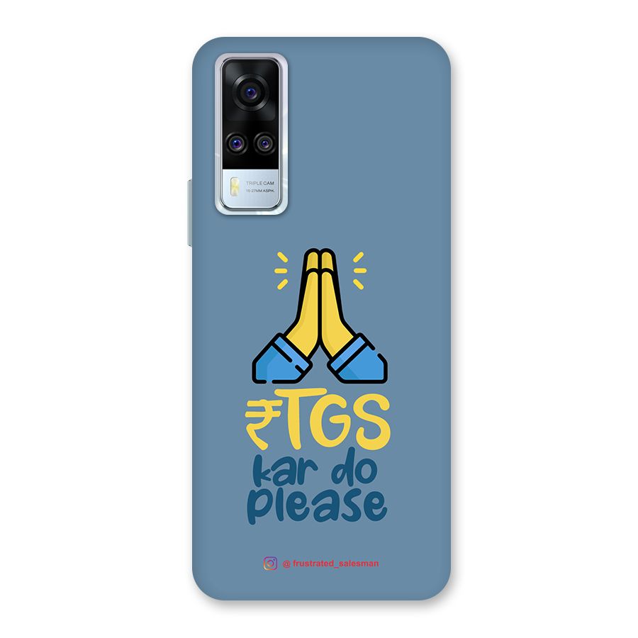 RTGS Kar Do Please SteelBlue Back Case for Vivo Y31