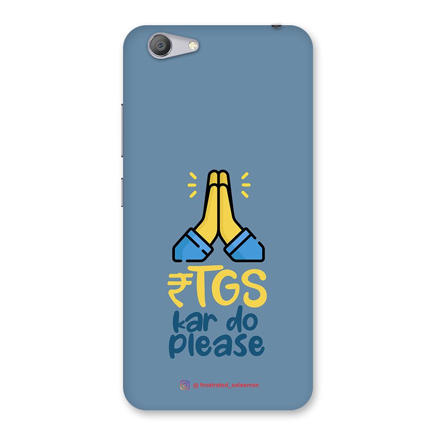 RTGS Kar Do Please SteelBlue Back Case for Vivo Y53