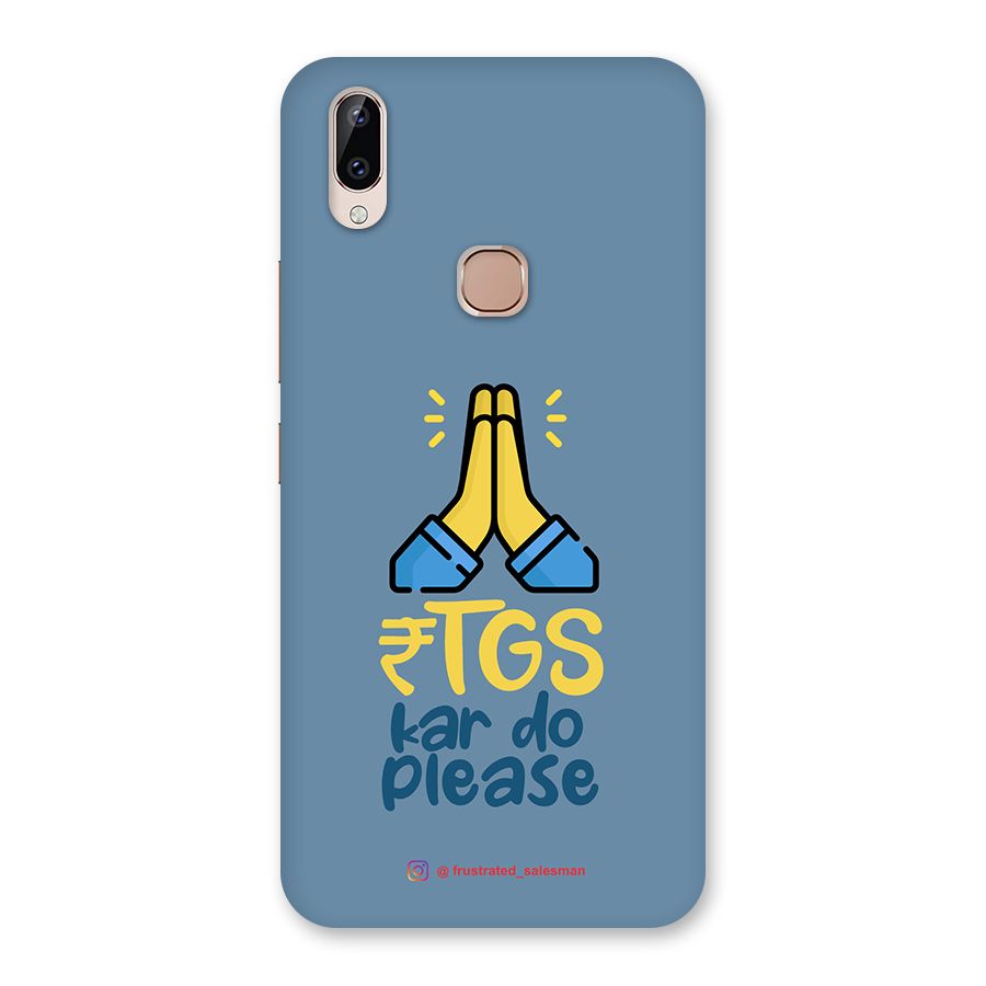 RTGS Kar Do Please SteelBlue Back Case for Vivo Y83 Pro