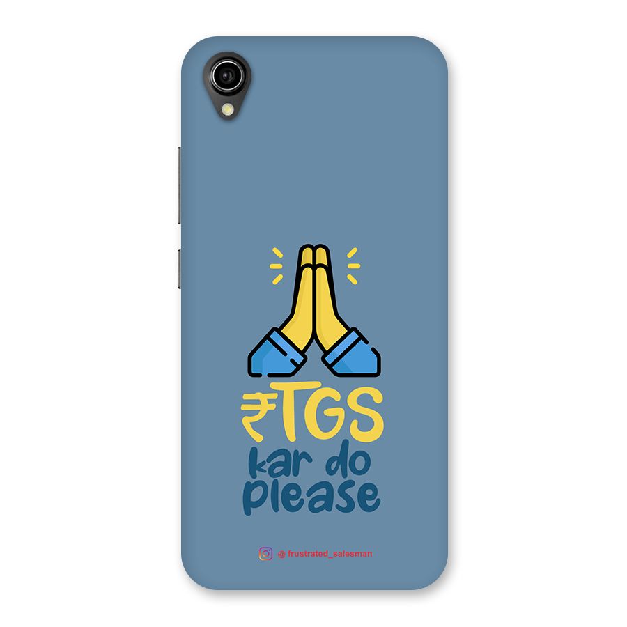 RTGS Kar Do Please SteelBlue Back Case for Vivo Y90