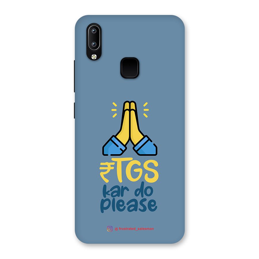 RTGS Kar Do Please SteelBlue Back Case for Vivo Y93