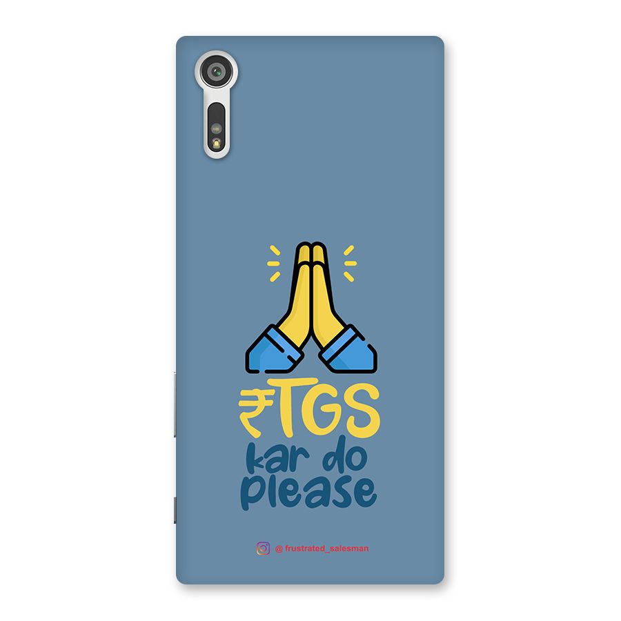 RTGS Kar Do Please SteelBlue Back Case for Xperia XZ