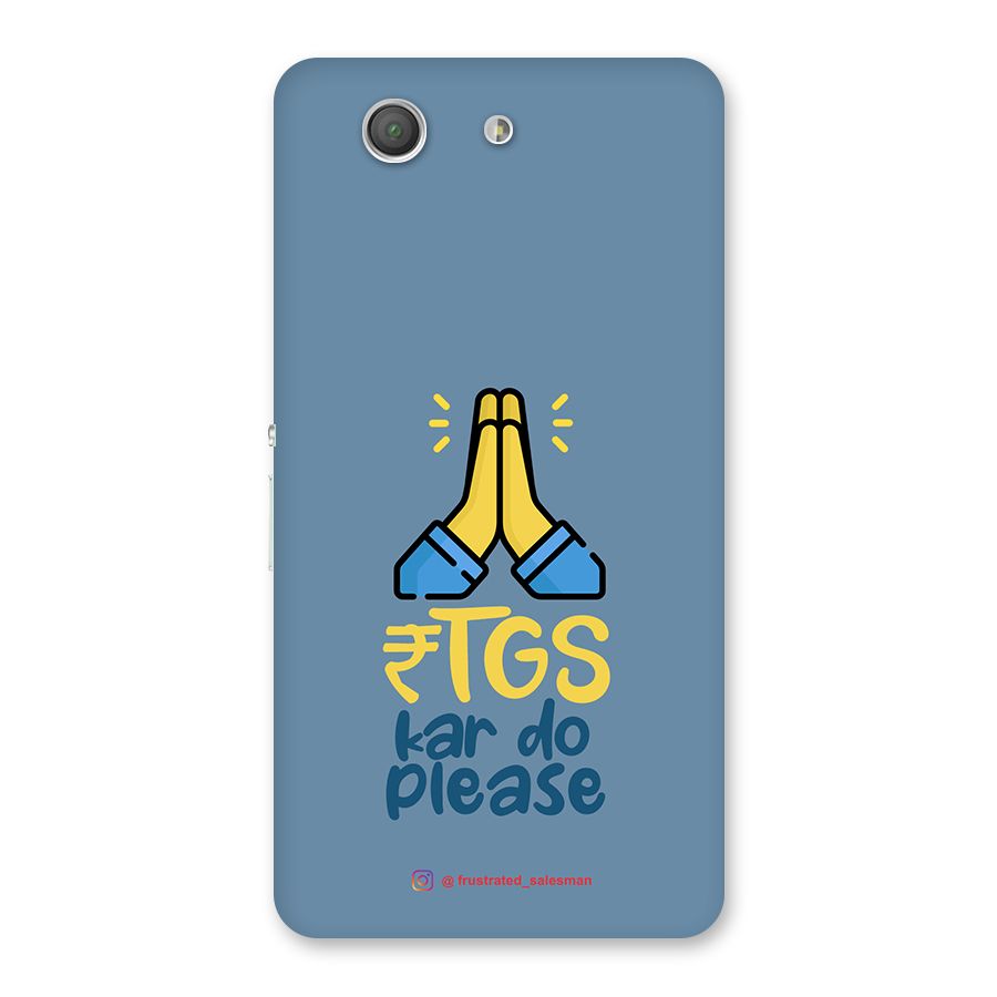 RTGS Kar Do Please SteelBlue Back Case for Xperia Z3 Compact
