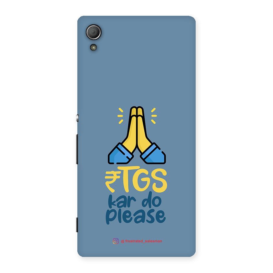 RTGS Kar Do Please SteelBlue Back Case for Xperia Z4