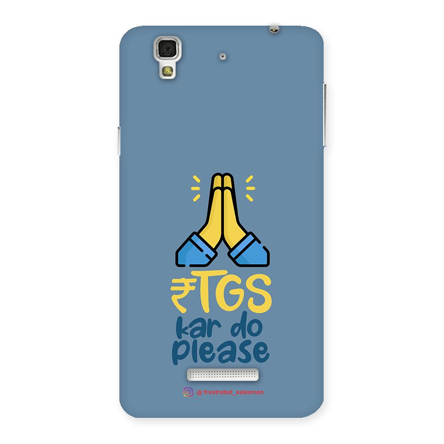 RTGS Kar Do Please SteelBlue Back Case for YU Yureka Plus