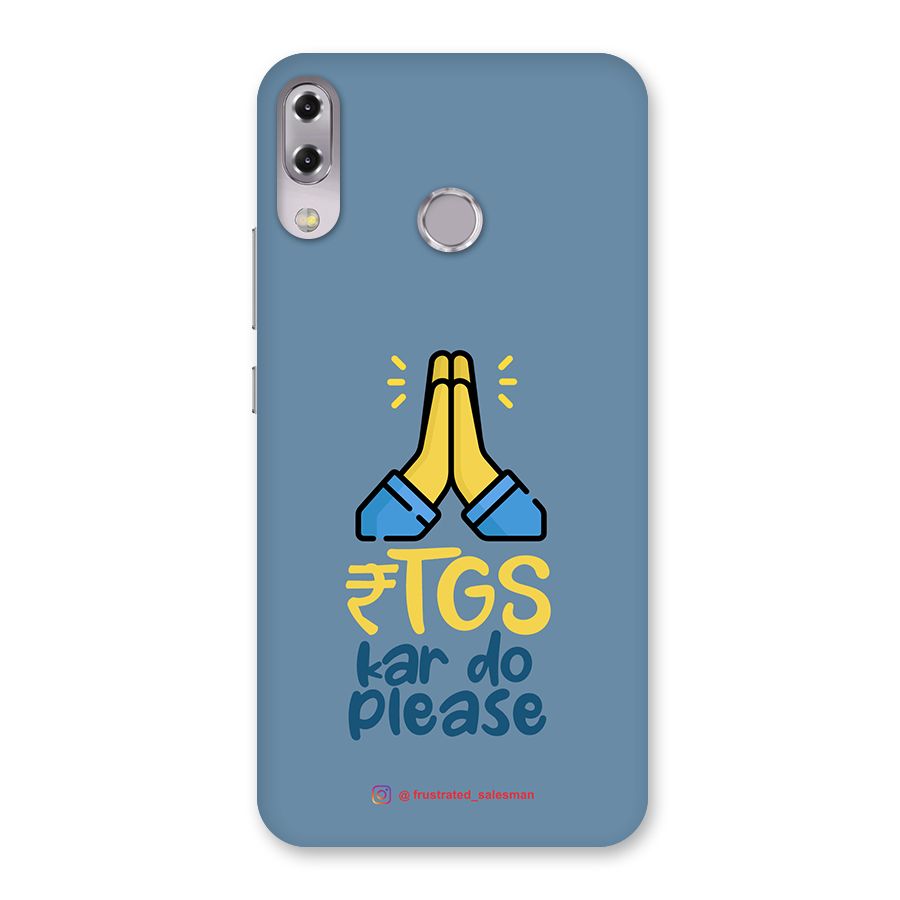 RTGS Kar Do Please SteelBlue Back Case for Zenfone 5Z