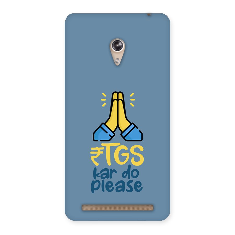 RTGS Kar Do Please SteelBlue Back Case for Zenfone 6