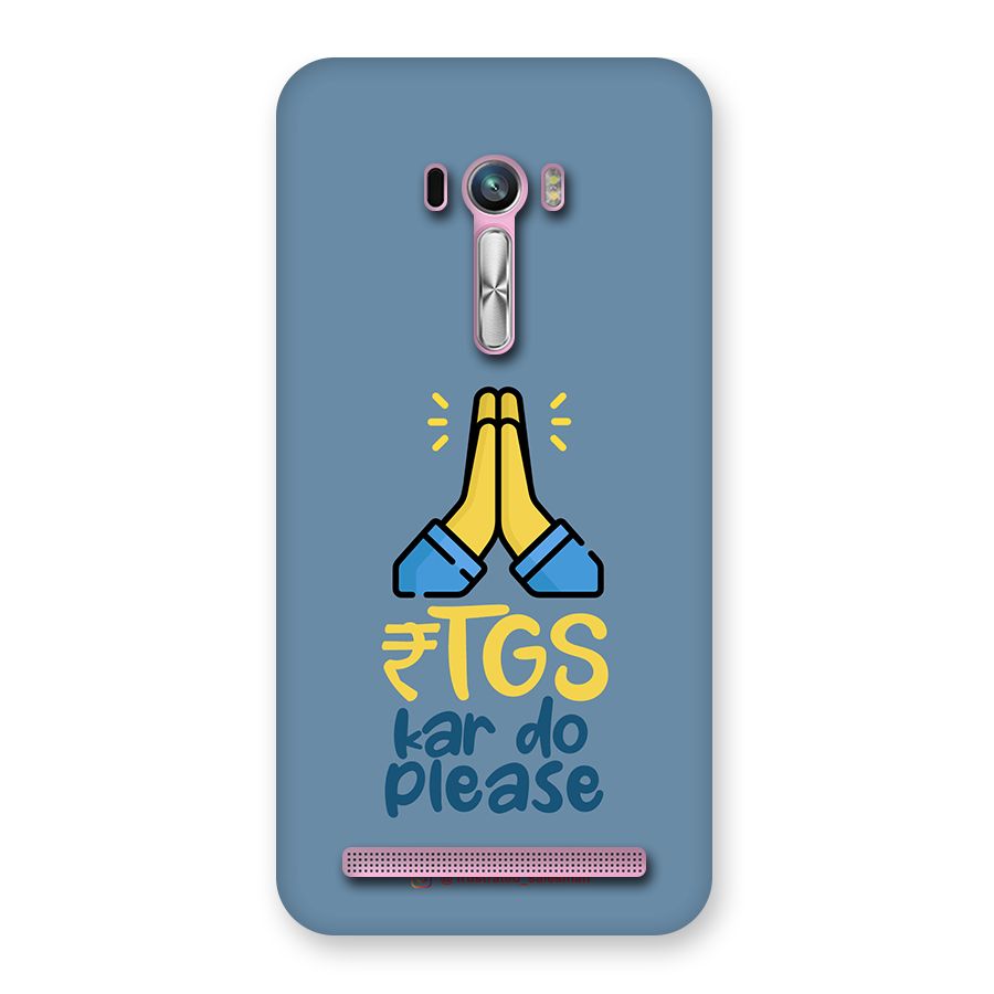 RTGS Kar Do Please SteelBlue Back Case for Zenfone Selfie
