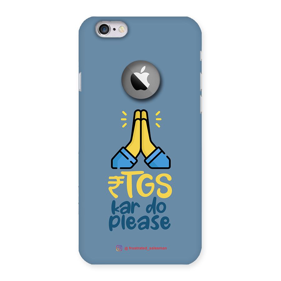 RTGS Kar Do Please SteelBlue Back Case for iPhone 6 Logo Cut