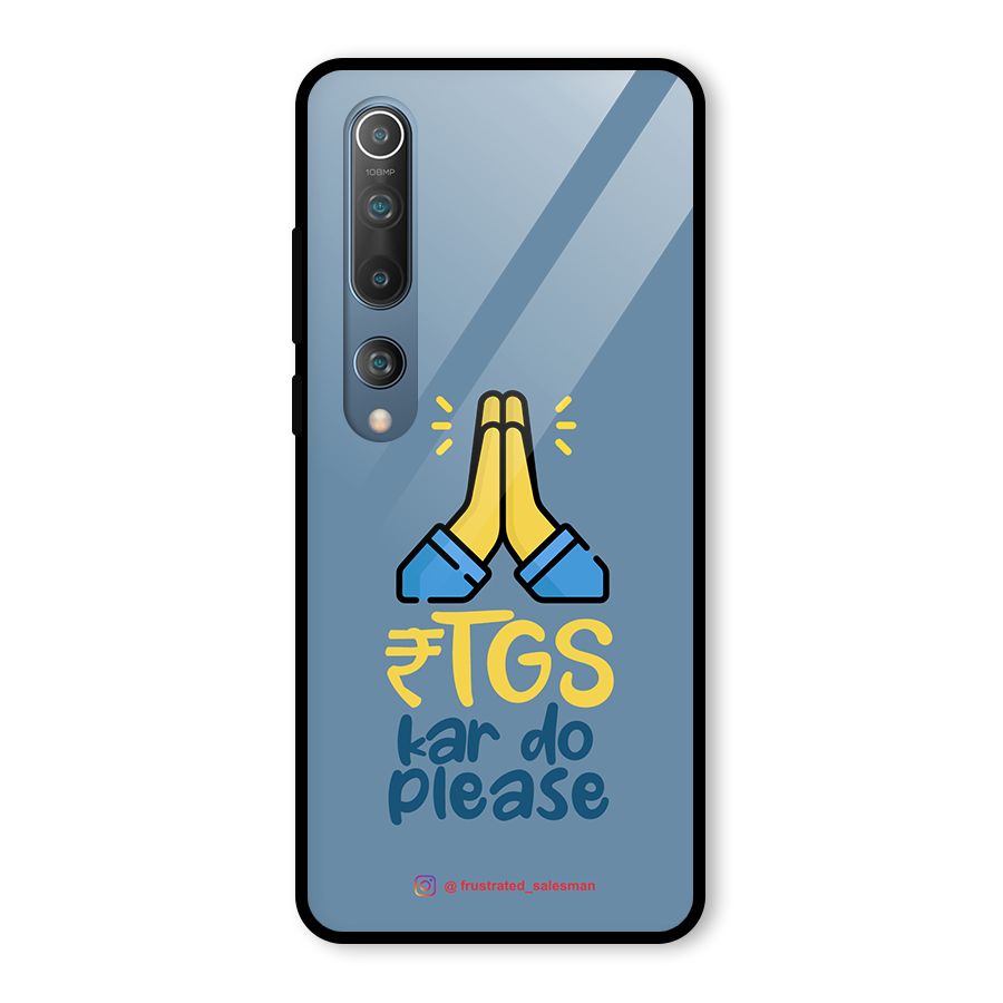 RTGS Kar Do Please SteelBlue Glass Back Case for Mi 10