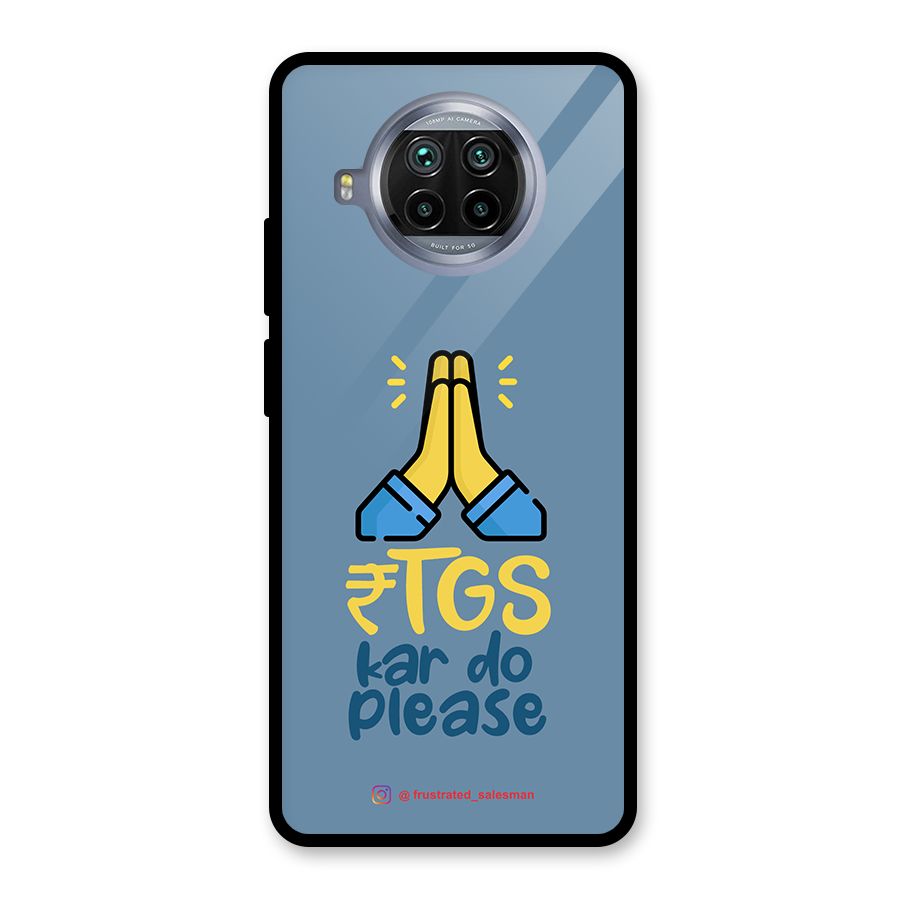 RTGS Kar Do Please SteelBlue Glass Back Case for Mi 10i