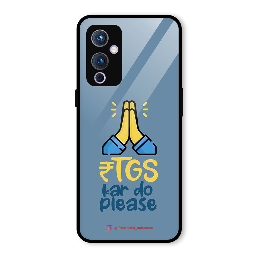 RTGS Kar Do Please SteelBlue Glass Back Case for OnePlus 9