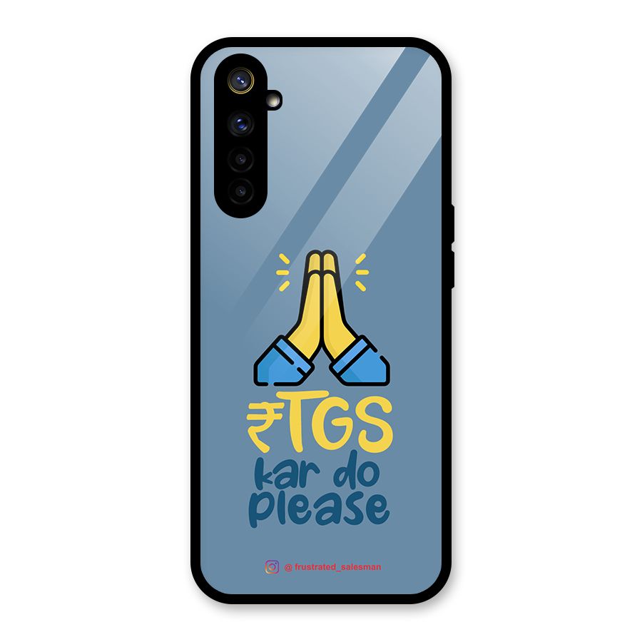 RTGS Kar Do Please SteelBlue Glass Back Case for Realme 6