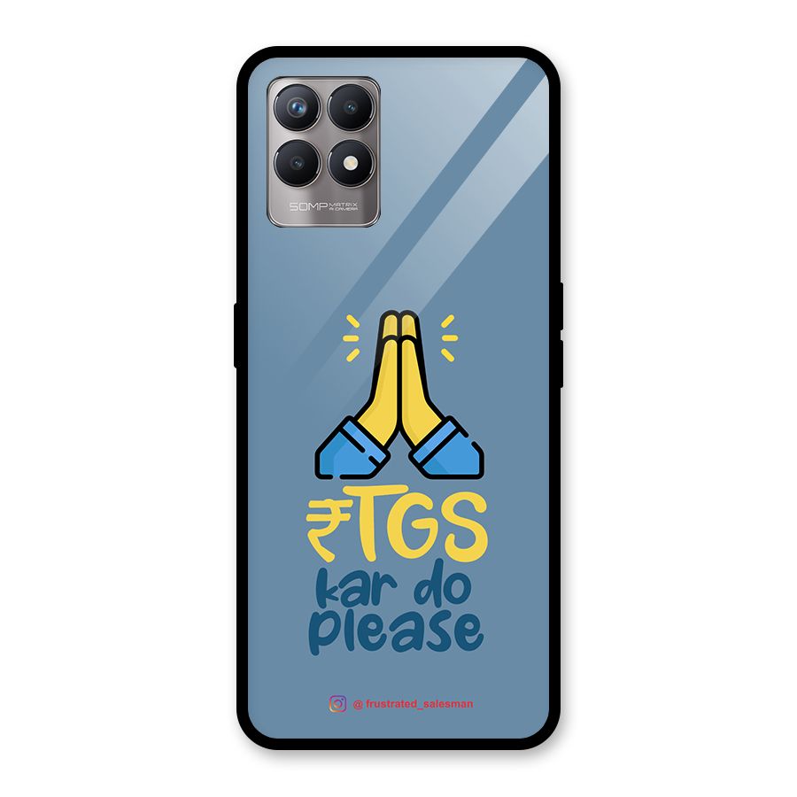 RTGS Kar Do Please SteelBlue Glass Back Case for Realme 8i