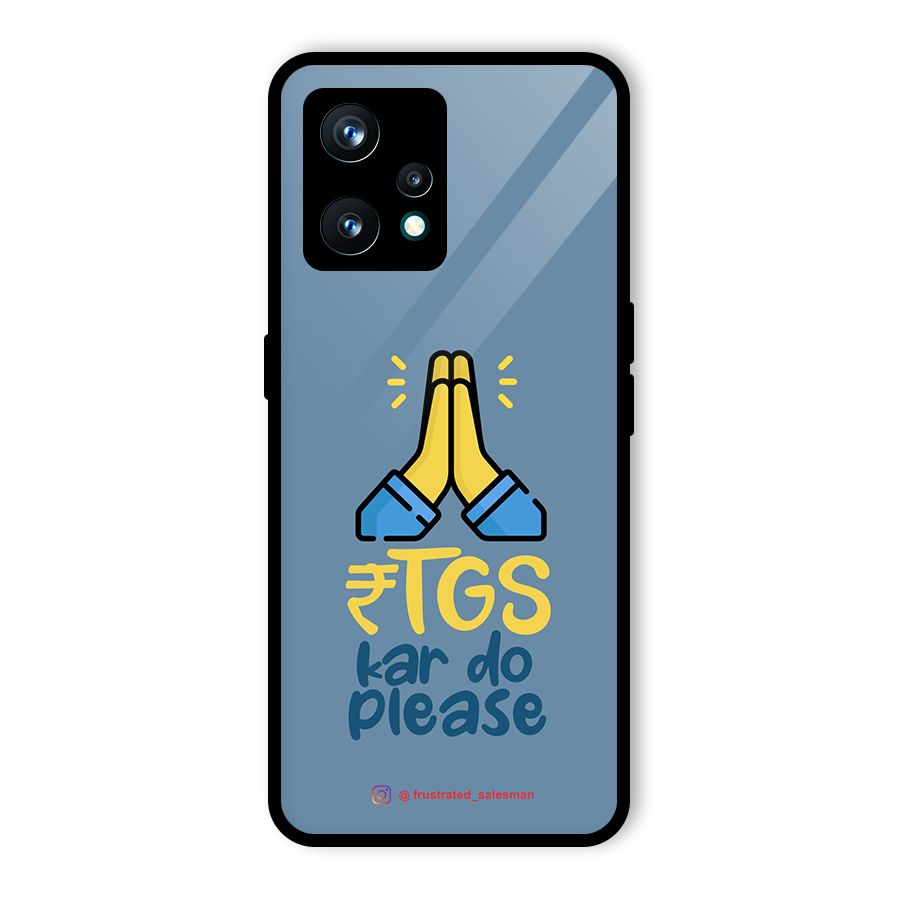 RTGS Kar Do Please SteelBlue Glass Back Case for Realme 9 Pro Plus 5G