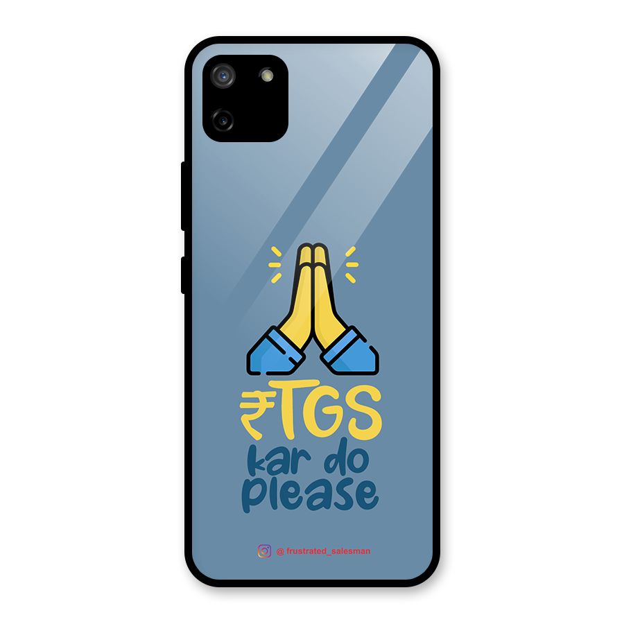 RTGS Kar Do Please SteelBlue Glass Back Case for Realme C11