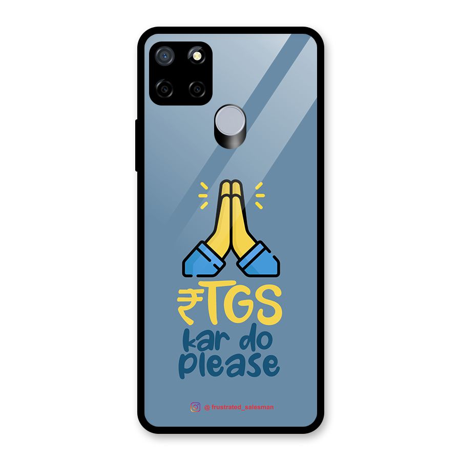 RTGS Kar Do Please SteelBlue Glass Back Case for Realme C15