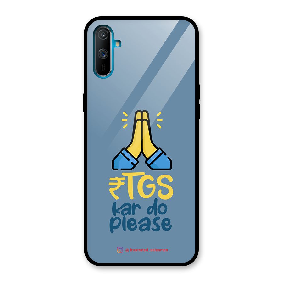 RTGS Kar Do Please SteelBlue Glass Back Case for Realme C3