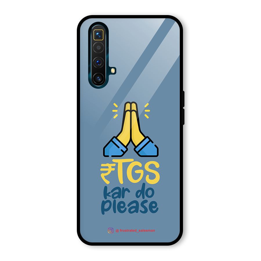 RTGS Kar Do Please SteelBlue Glass Back Case for Realme X3