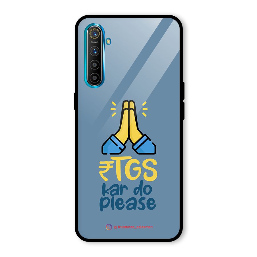 RTGS Kar Do Please SteelBlue Glass Back Case for Realme XT