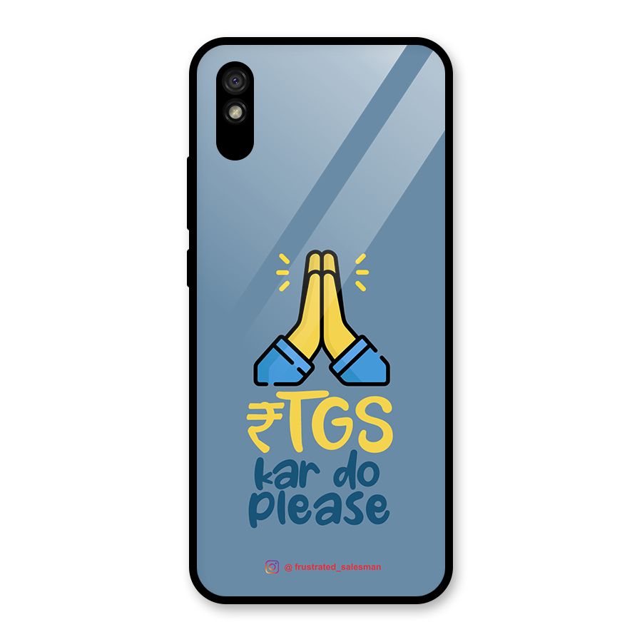 RTGS Kar Do Please SteelBlue Glass Back Case for Redmi 9i