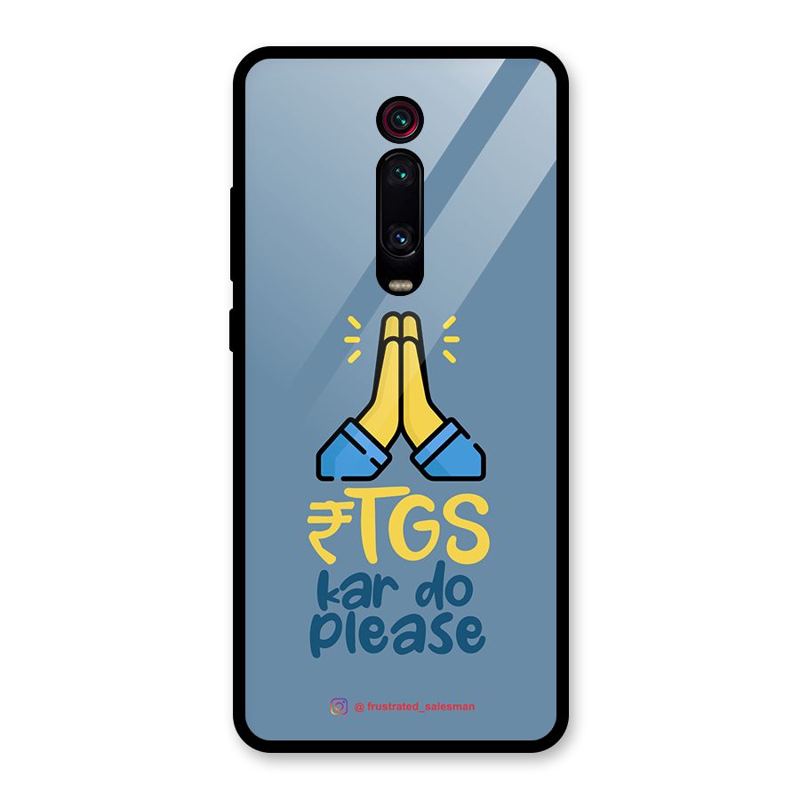 RTGS Kar Do Please SteelBlue Glass Back Case for Redmi K20