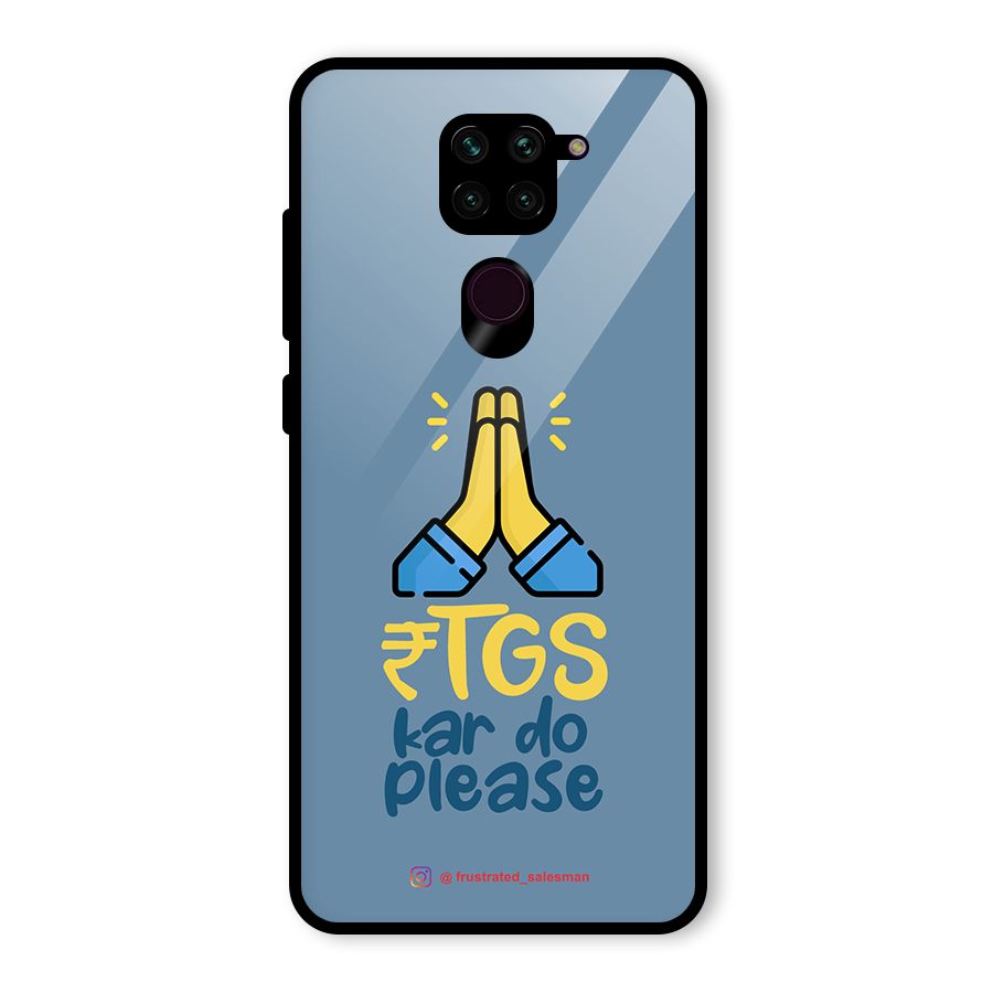 RTGS Kar Do Please SteelBlue Glass Back Case for Redmi Note 9