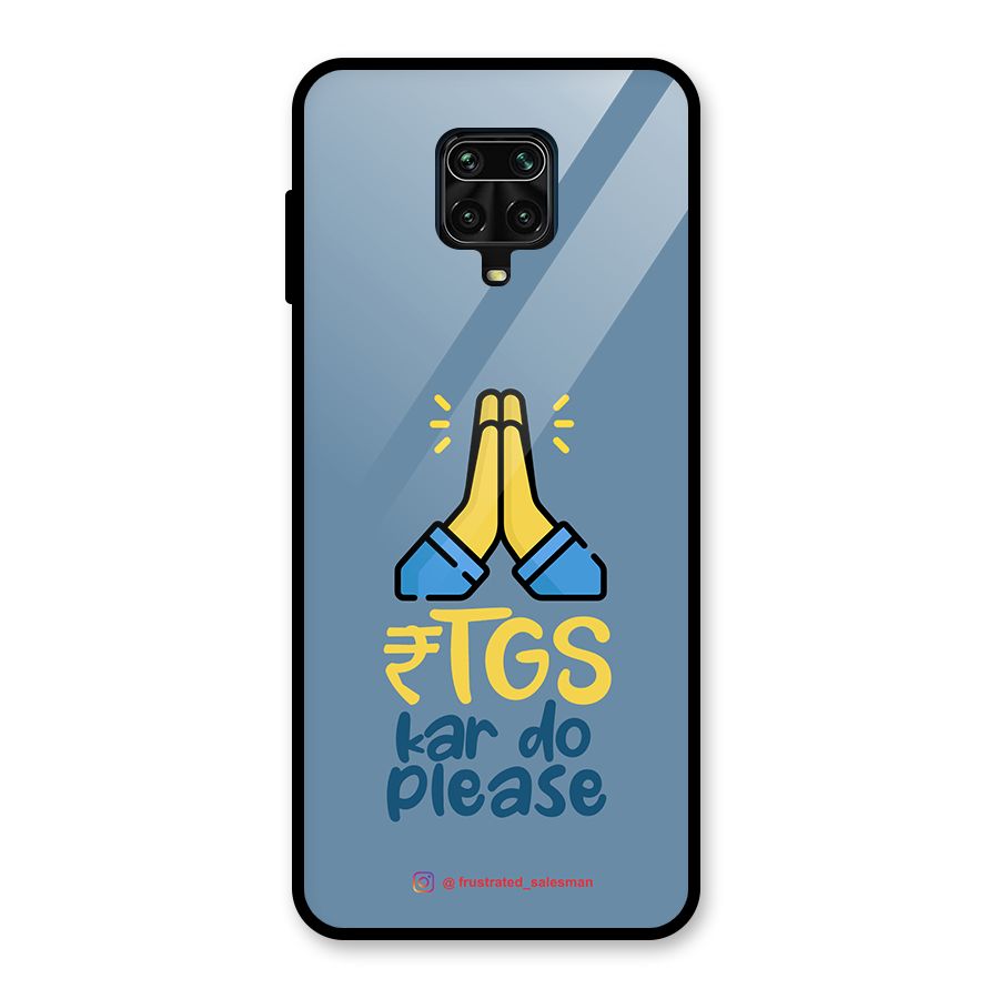RTGS Kar Do Please SteelBlue Glass Back Case for Redmi Note 9 Pro Max