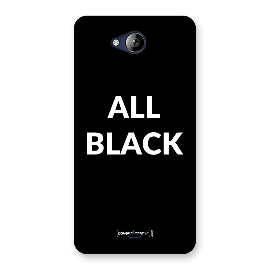 Raftaar All Black Back Case for Canvas Play Q355