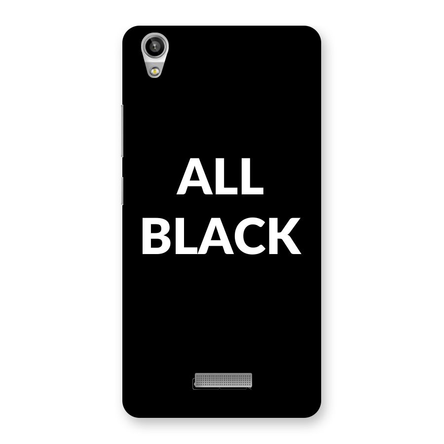 Raftaar All Black Back Case for Lava-Pixel-V1
