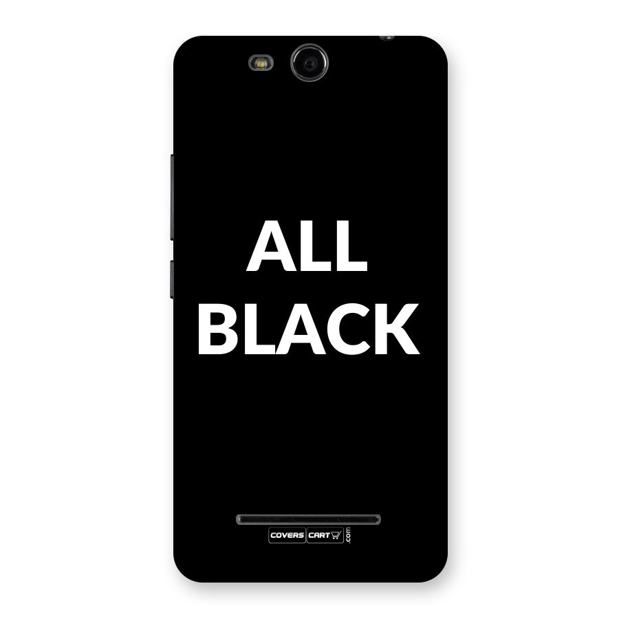 Raftaar All Black Back Case for Micromax Canvas Juice 3 Q392