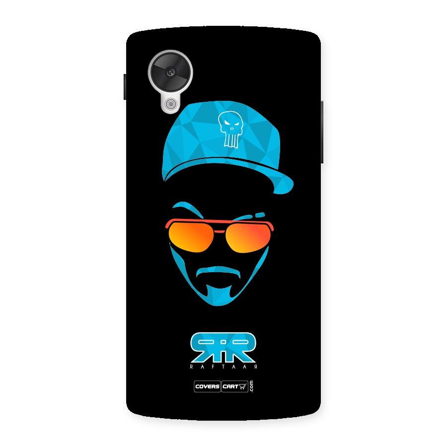 Raftaar Black and Blue Back Case for Google Nexsus 5