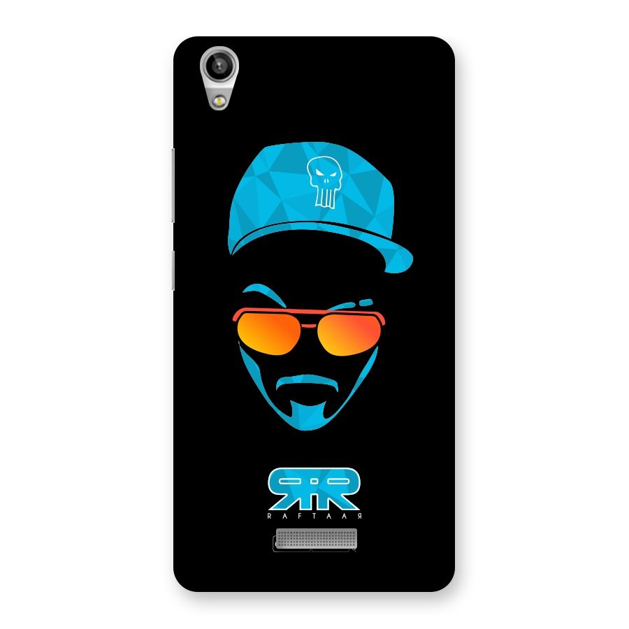 Raftaar Black and Blue Back Case for Lava-Pixel-V1