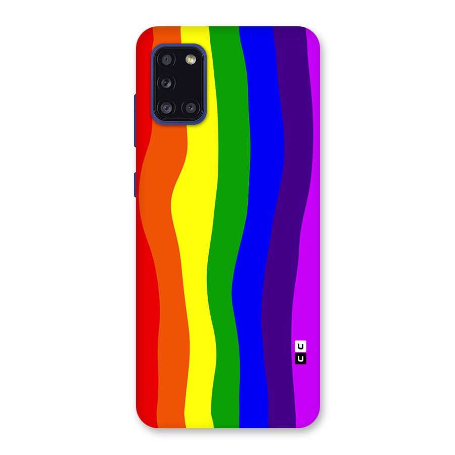 Rainbow Curves Back Case for Galaxy A31