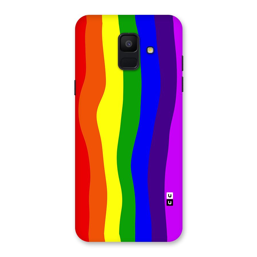 Rainbow Curves Back Case for Galaxy A6 (2018)