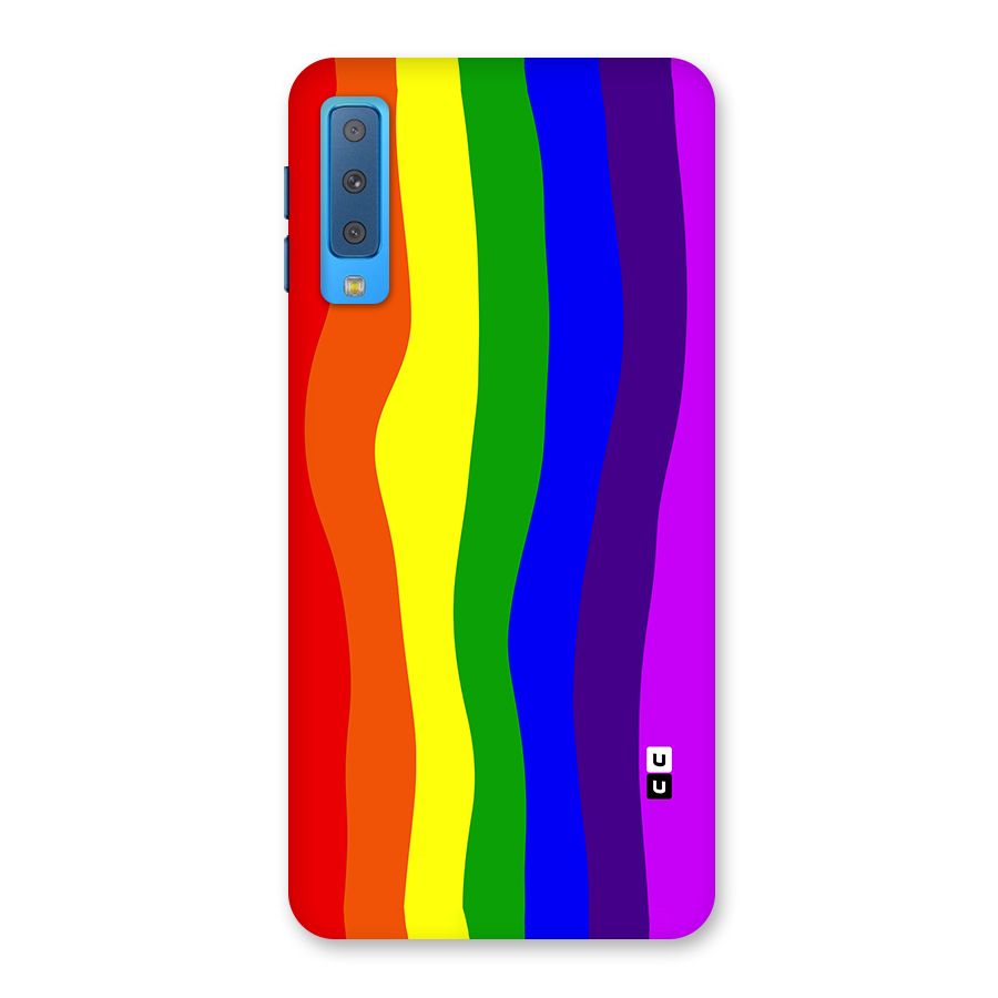 Rainbow Curves Back Case for Galaxy A7 (2018)