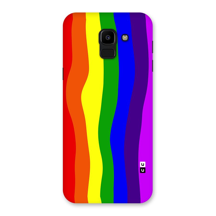 Rainbow Curves Back Case for Galaxy J6