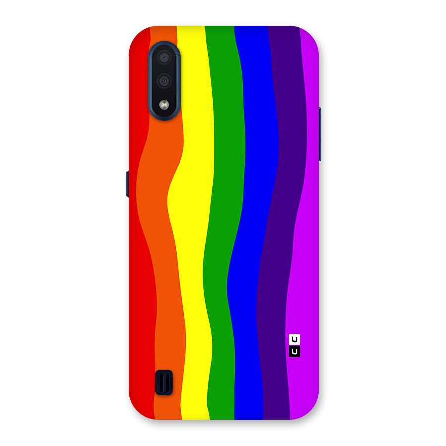 Rainbow Curves Back Case for Galaxy M01