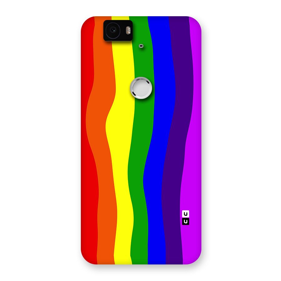 Rainbow Curves Back Case for Google Nexus-6P
