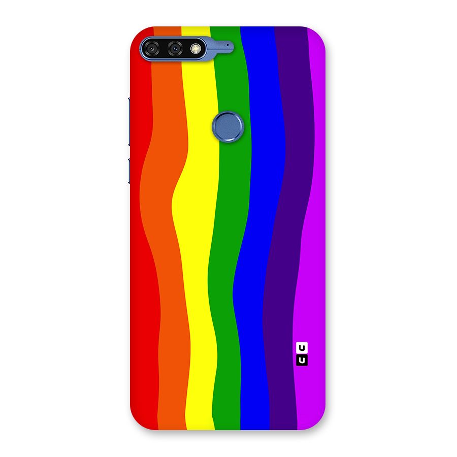 Rainbow Curves Back Case for Honor 7C