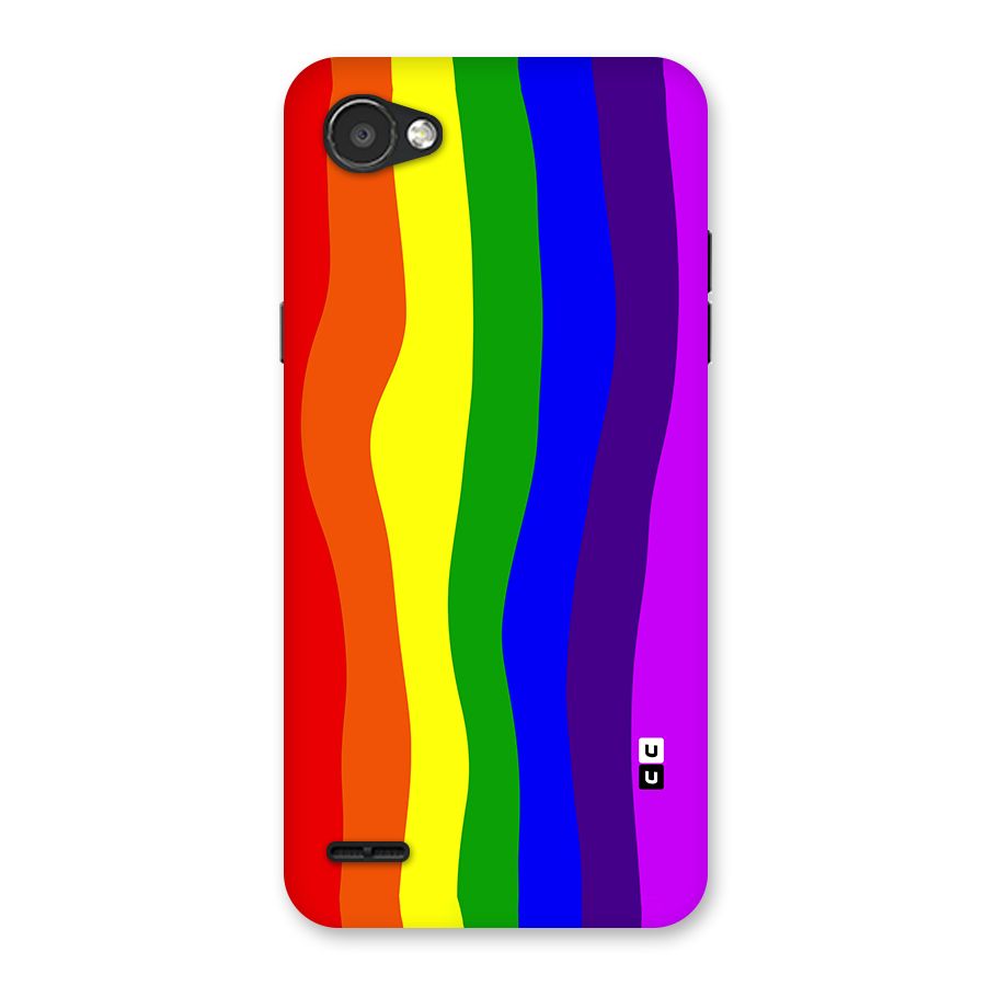Rainbow Curves Back Case for LG Q6