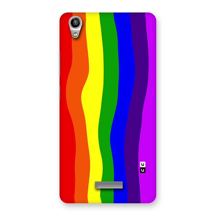 Rainbow Curves Back Case for Lava-Pixel-V1